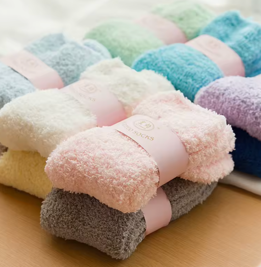 Warm Super Soft Plush Socks Bundle